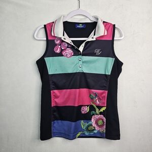 Daily sports floral golf tank top sz M
